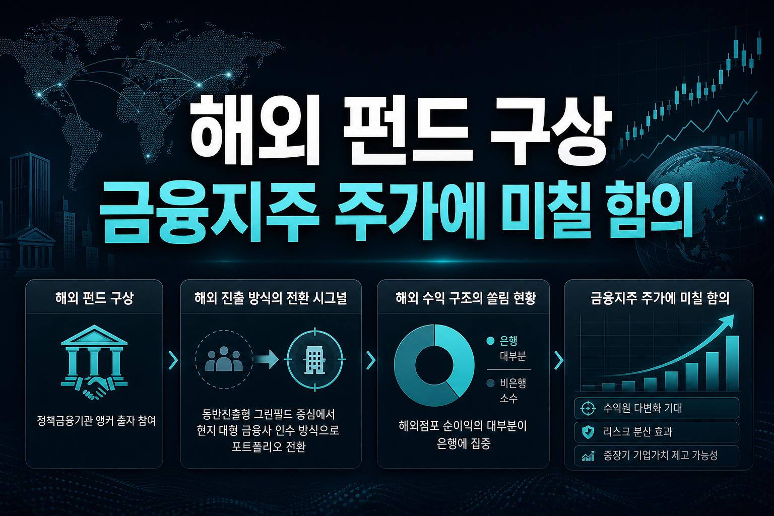 해외 M&A 펀드 구상, 금융지주 주가에 미칠 함의