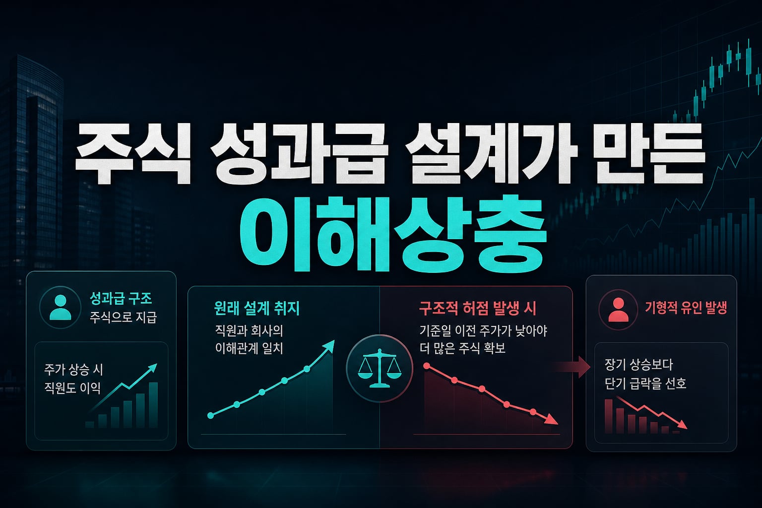 주식 성과급 설계가 만든 이해상충
