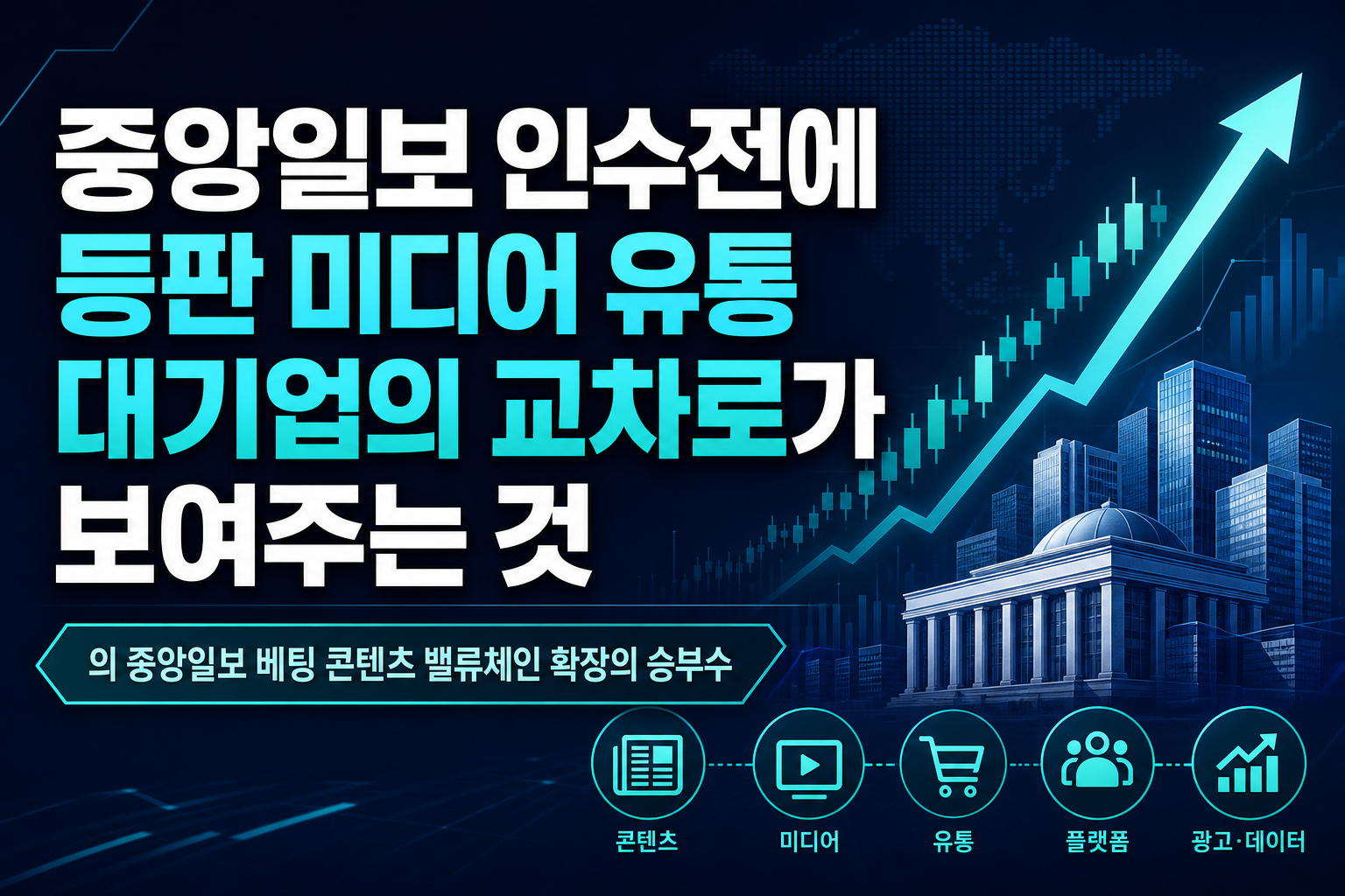 중앙일보 인수전에 CJ 등판, 미디어·유통 대기업의 교차로가 보여주는 것