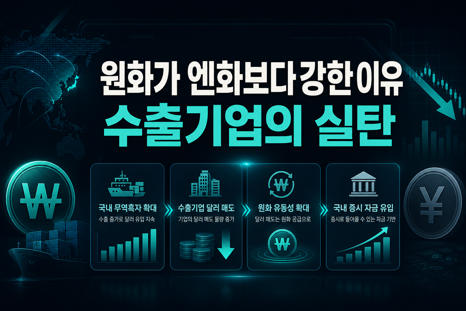 원화가 엔화보다 강한 이유, 수출기업의 실탄