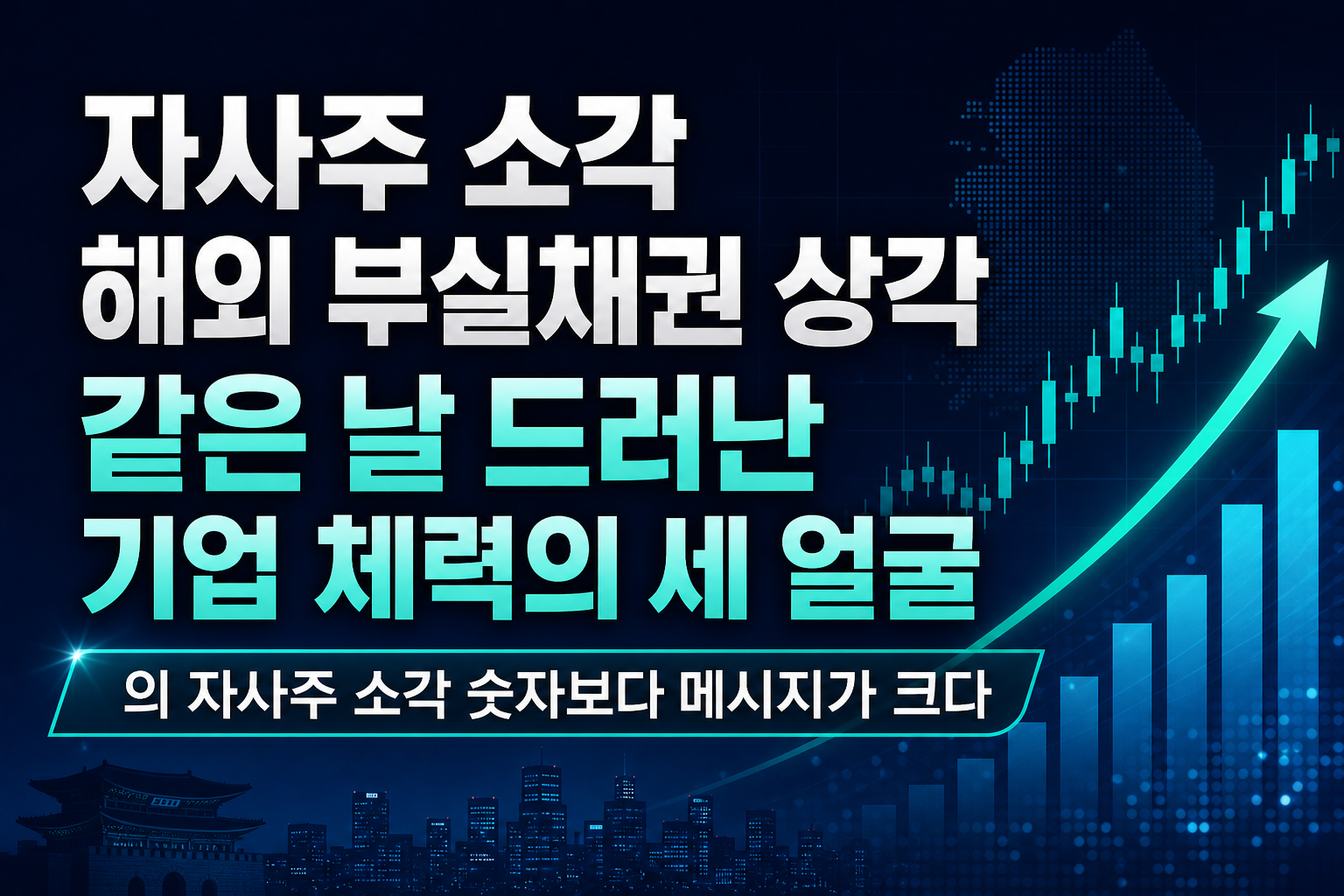 자사주 소각, 해외 M&A, 부실채권 상각…같은 날 드러난 기업 체력의 세 얼굴