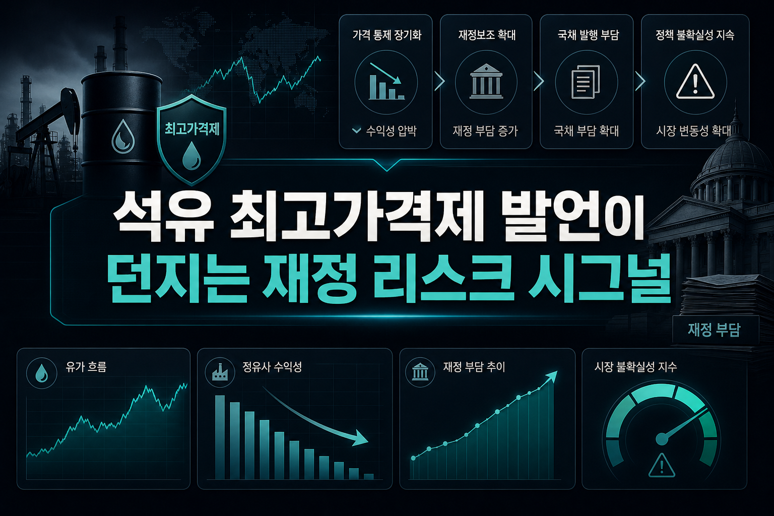 석유 최고가격제 발언이 던지는 재정 리스크 시그널