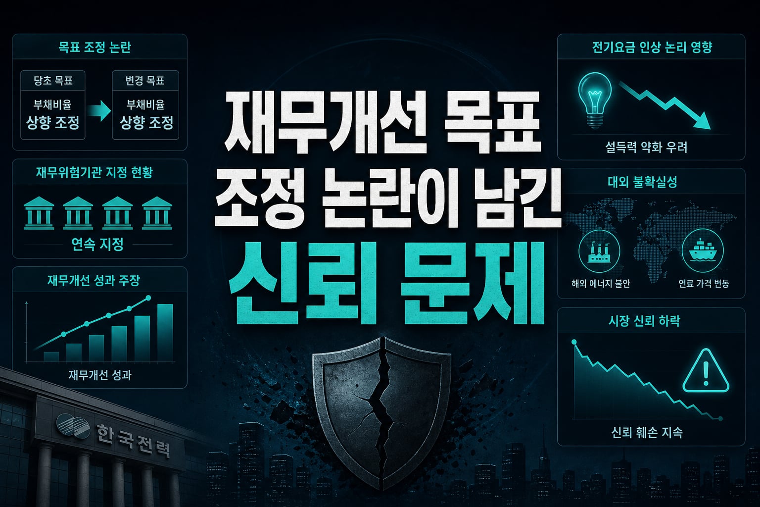 재무개선 목표 조정 논란이 남긴 신뢰 문제