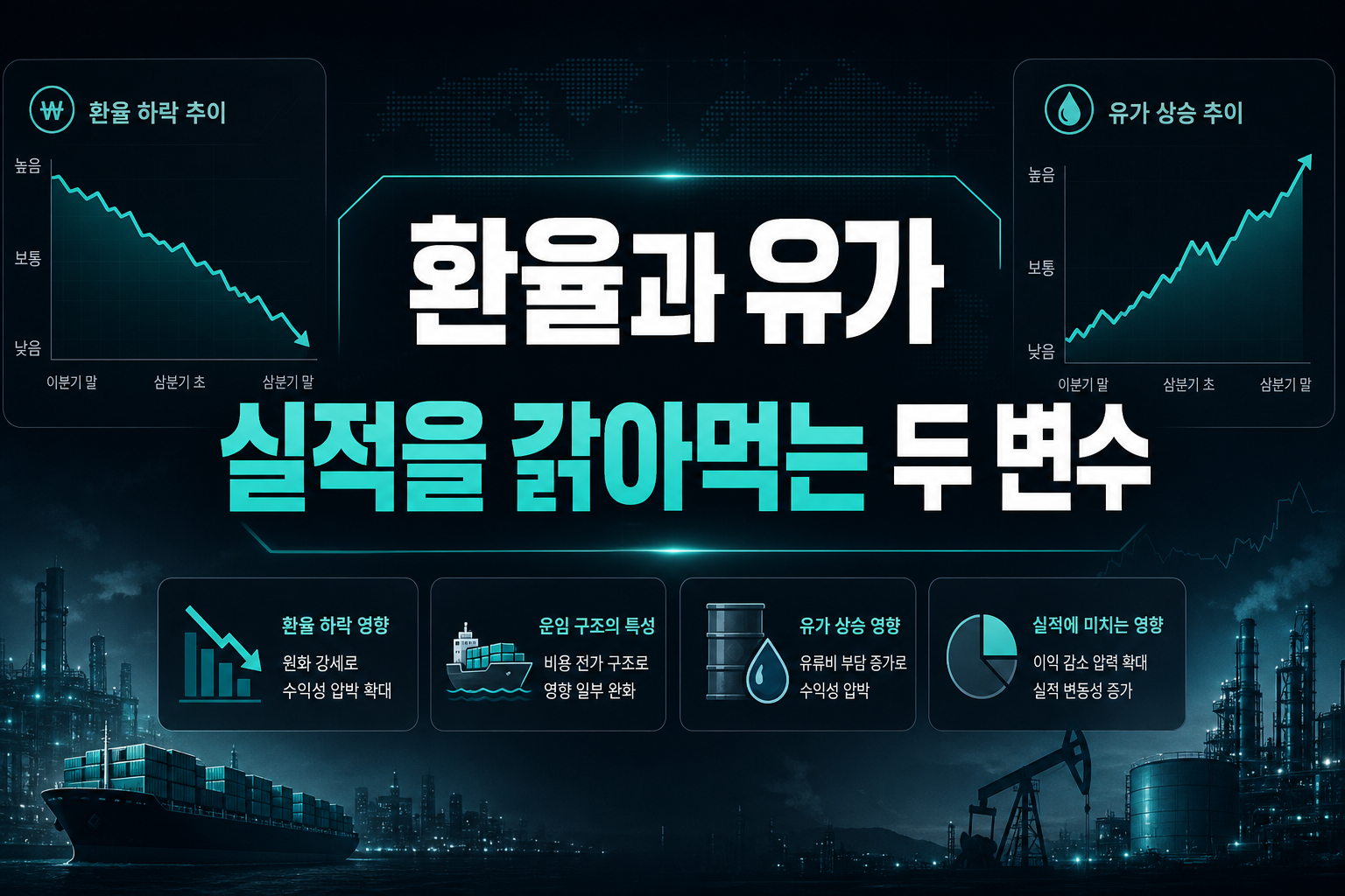 환율과 유가, 실적을 갉아먹는 두 변수