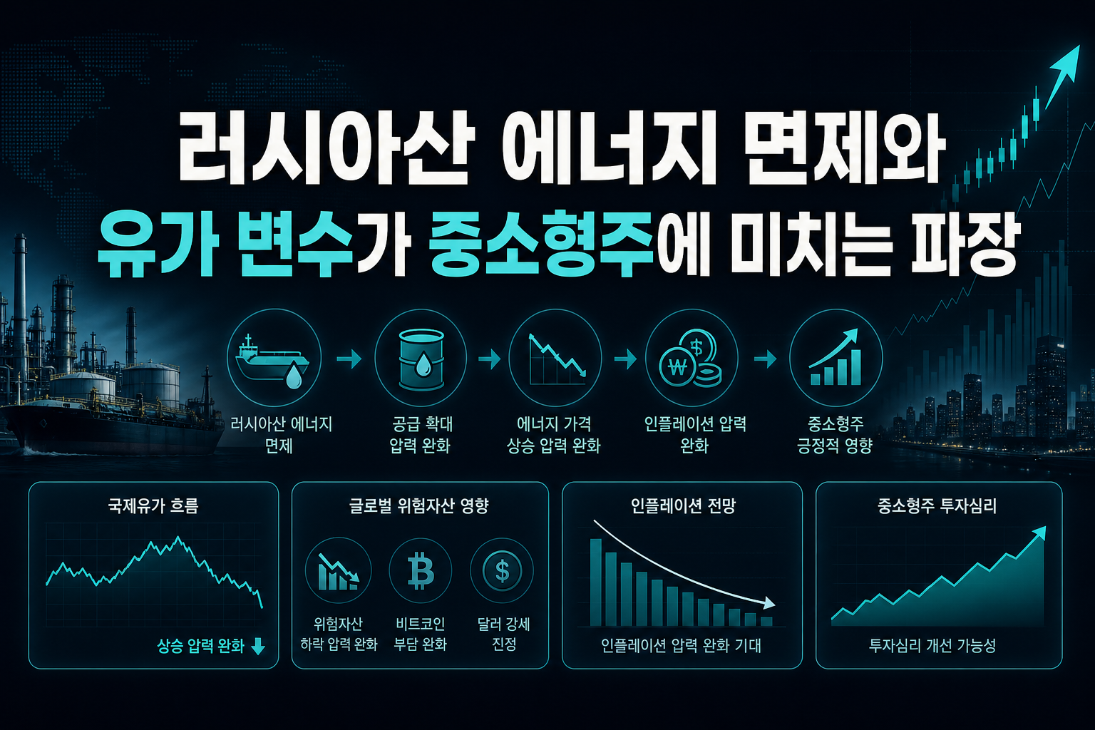 러시아산 에너지 면제와 유가 변수가 중소형주에 미치는 파장