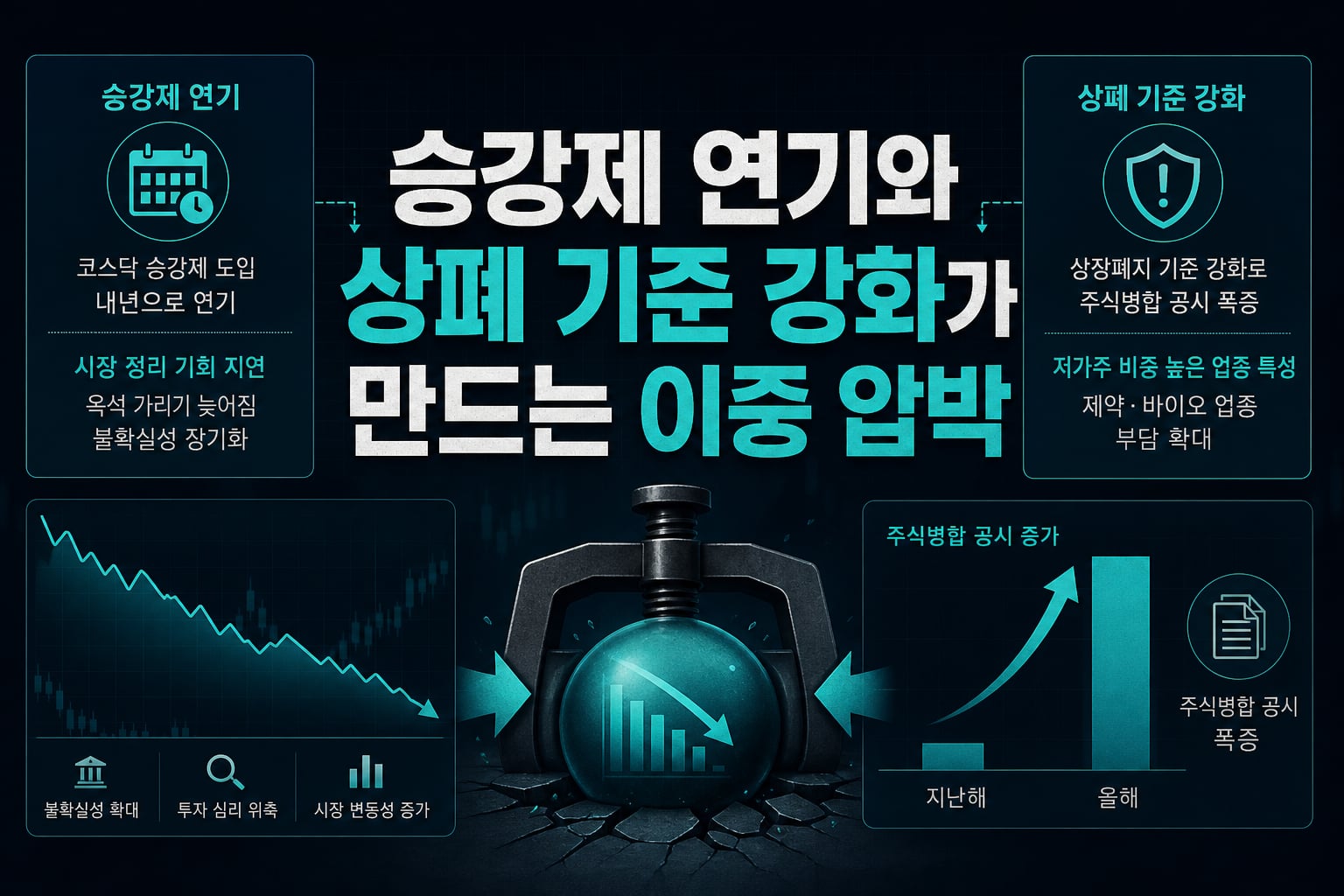 승강제 연기와 상폐 기준 강화가 만드는 이중 압박