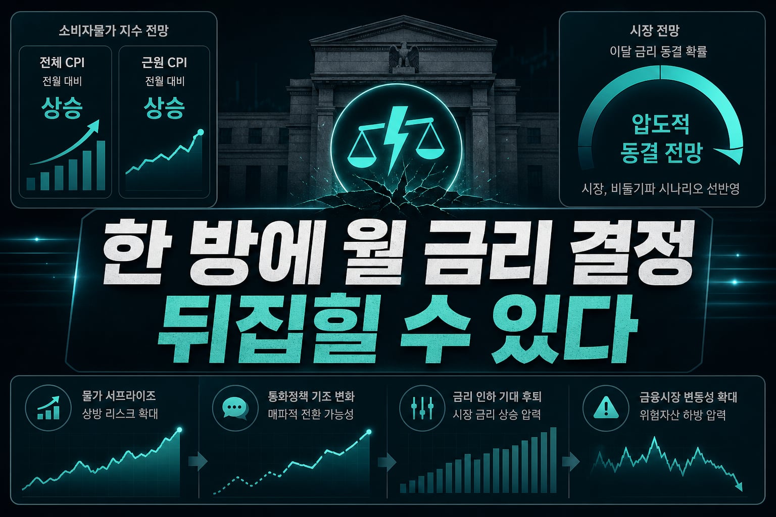 CPI 한 방에 10월 금리 결정 뒤집힐 수 있다
