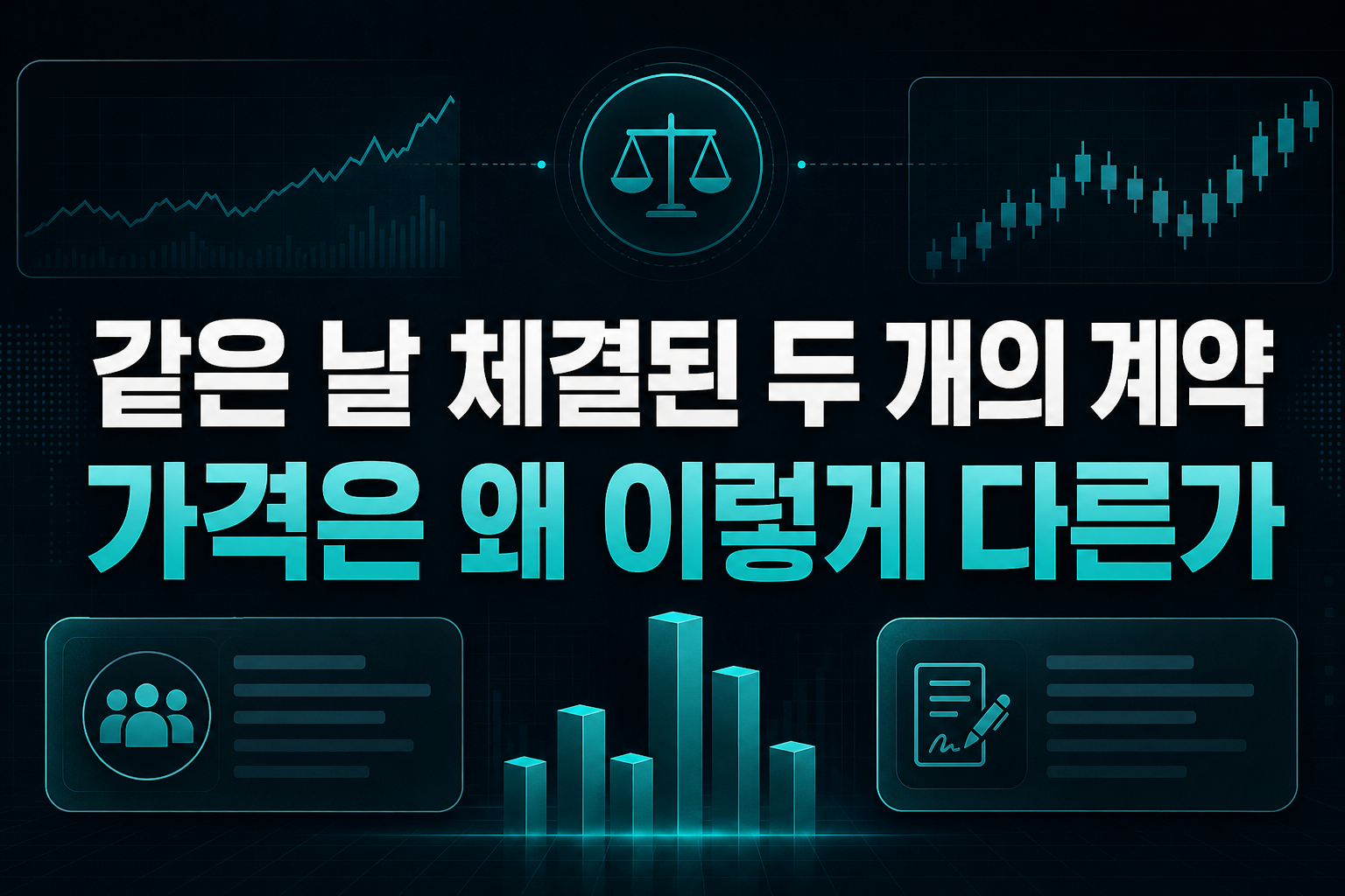 같은 날 체결된 두 개의 계약, 가격은 왜 이렇게 다른가