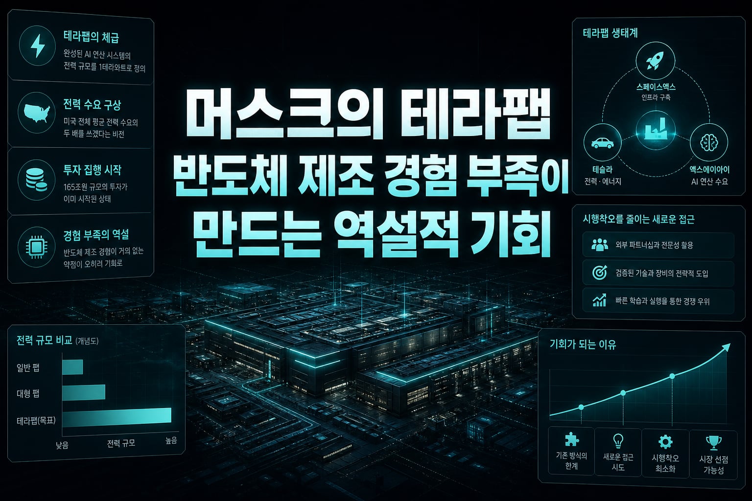 머스크의 테라팹, 반도체 제조 경험 부족이 만드는 역설적 기회