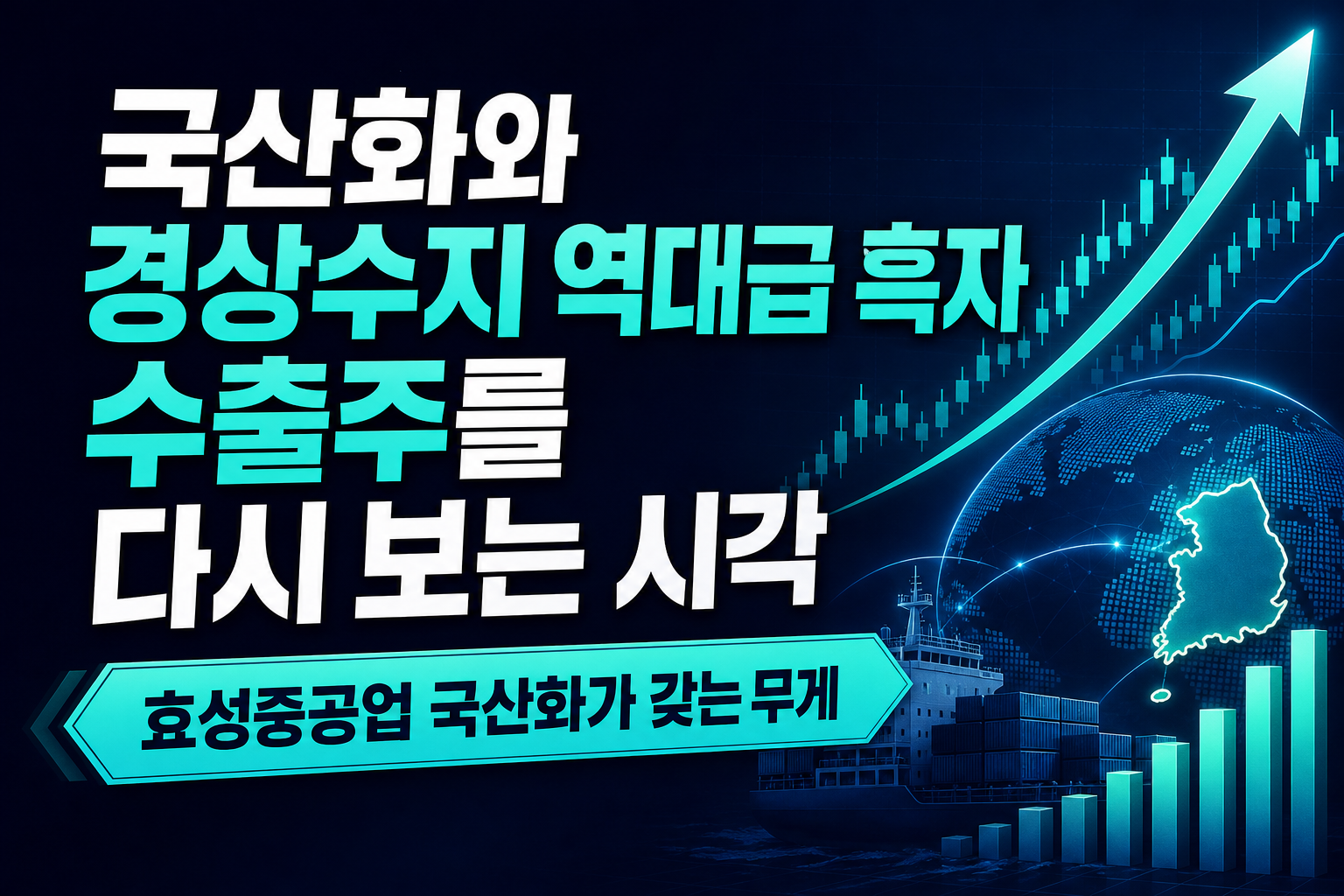 HVDC 국산화와 경상수지 역대급 흑자, 수출주를 다시 보는 시각
