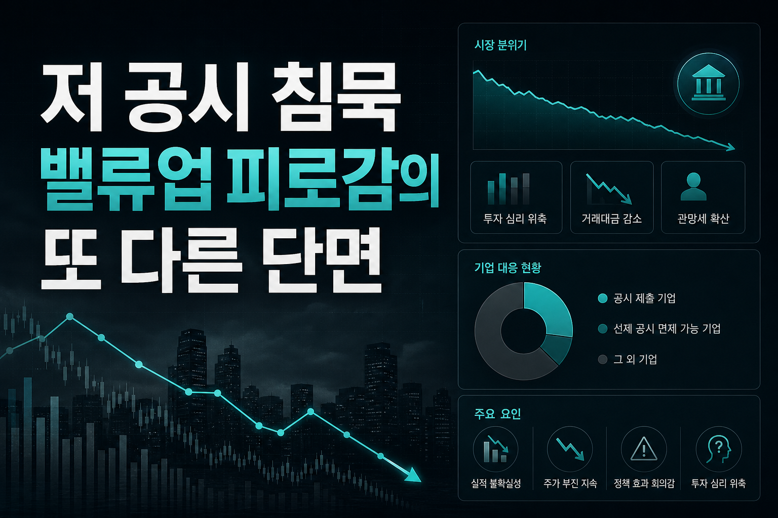 저PBR 공시 침묵, 밸류업 피로감의 또 다른 단면