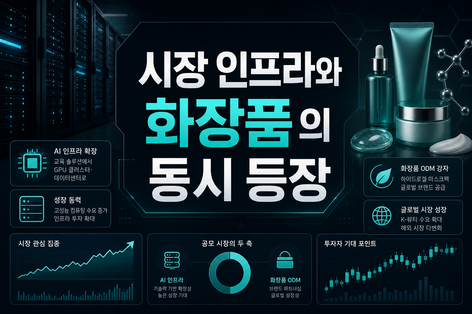 IPO 시장, AI 인프라와 화장품 ODM의 동시 등장