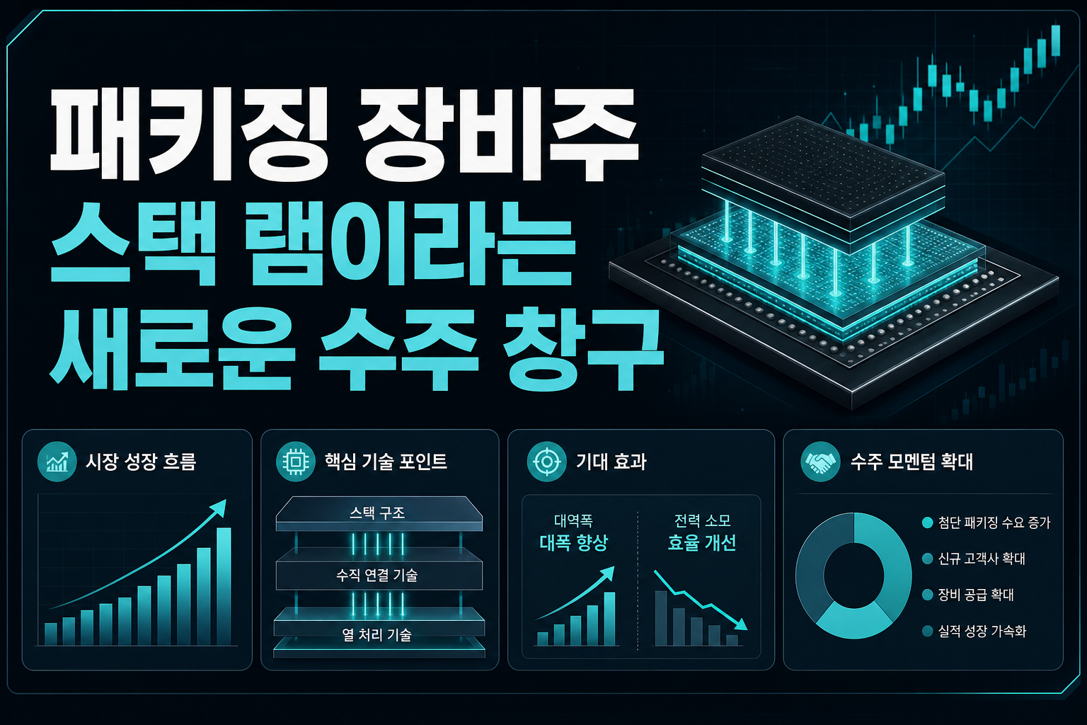 패키징 장비주, 3D 스택 D램이라는 새로운 수주 창구