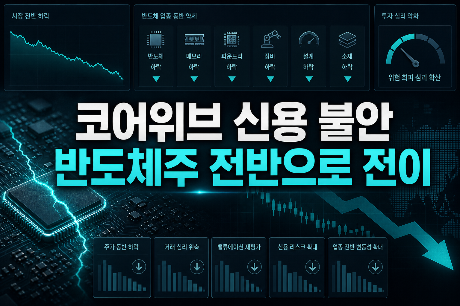 코어위브發 AI 신용 불안, 반도체주 전반으로 전이