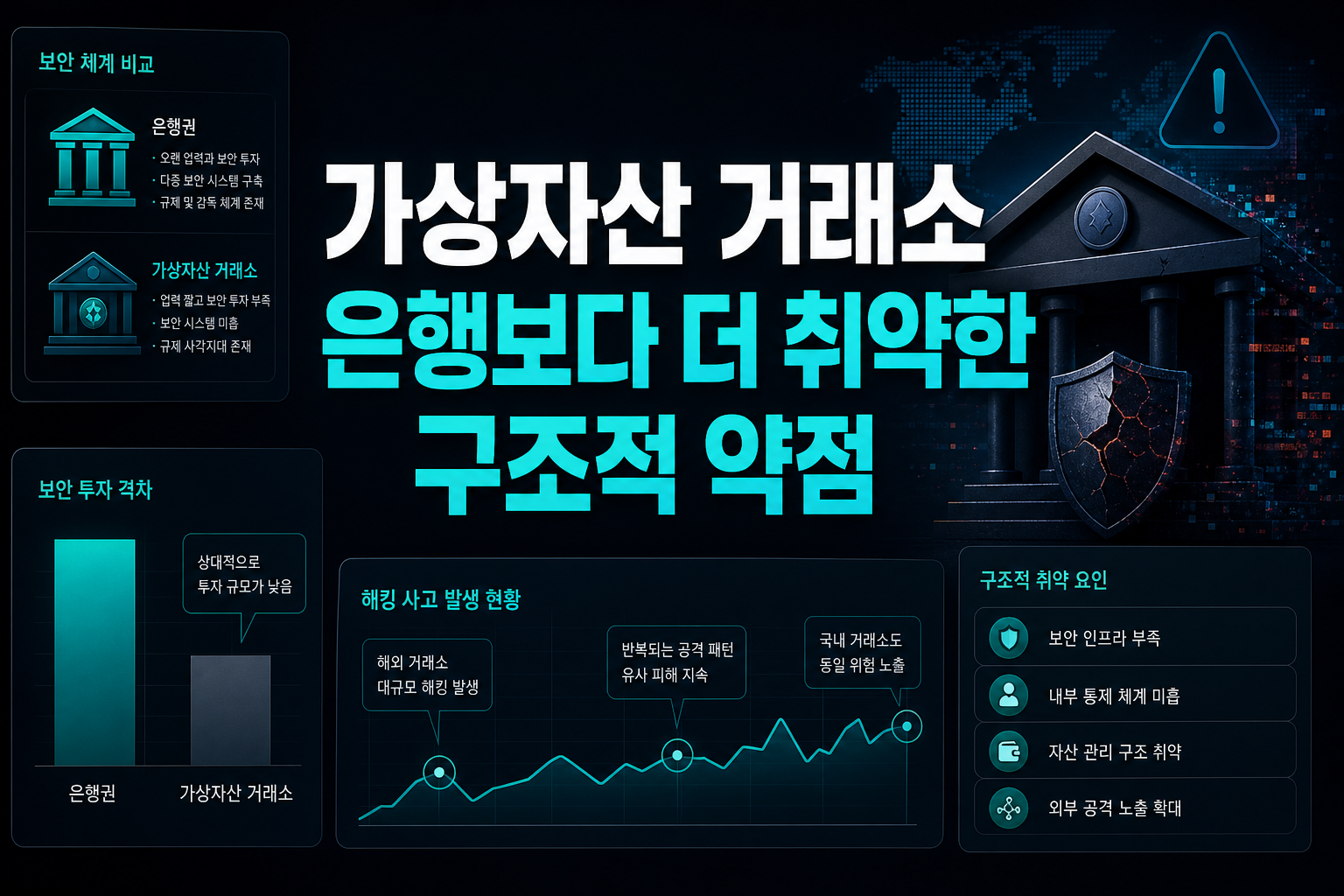 가상자산 거래소, 은행보다 더 취약한 구조적 약점