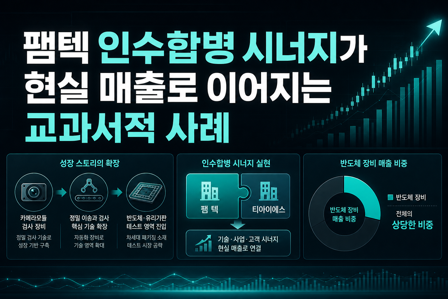 팸텍, 인수합병 시너지가 현실 매출로 이어지는 교과서적 사례