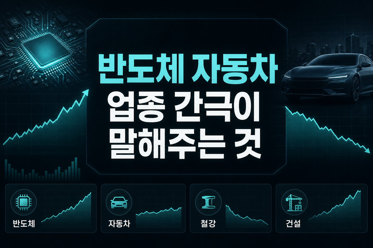반도체 130% vs 자동차 2.5%, 업종 간극이 말해주는 것