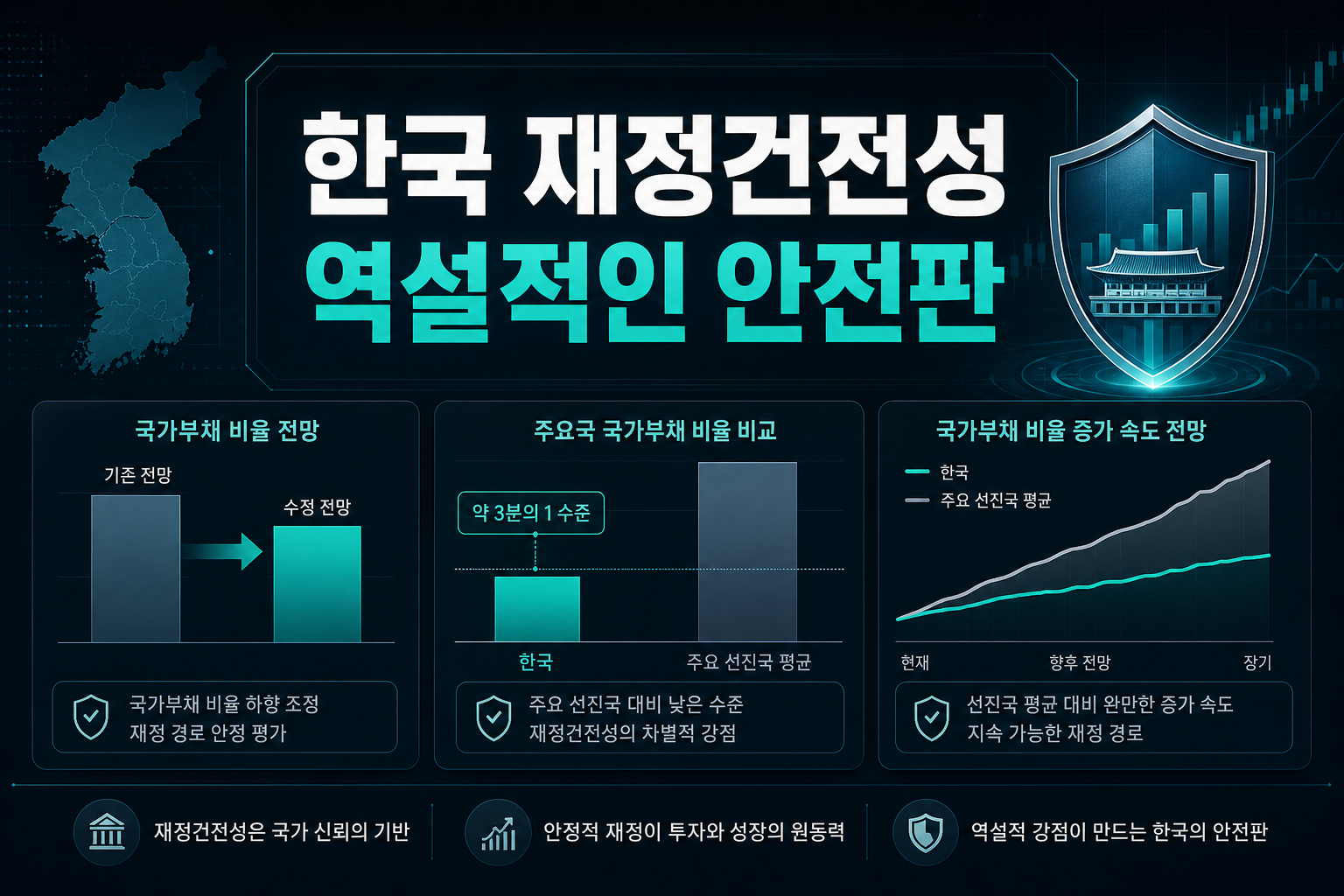 한국 재정건전성, 역설적인 안전판