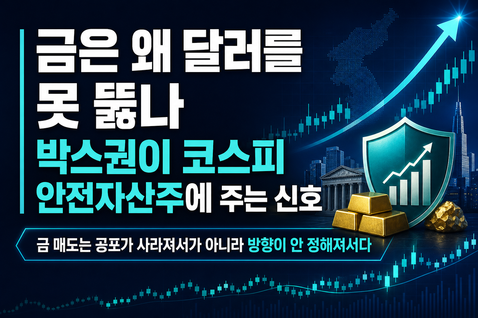 금은 왜 4,200달러를 못 뚫나, 박스권이 코스피 안전자산주에 주는 신호
