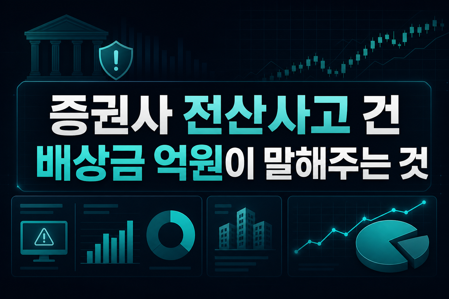 증권사 전산사고 113건, 배상금 70억원이 말해주는 것