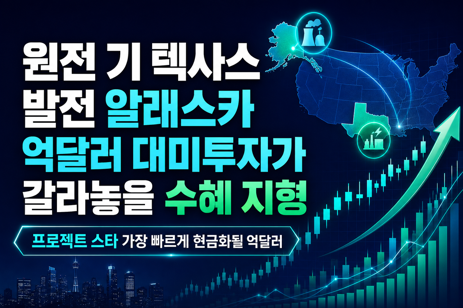 원전 8기·텍사스 발전·알래스카 LNG, 2000억달러 대미투자가 갈라놓을 수혜 지형