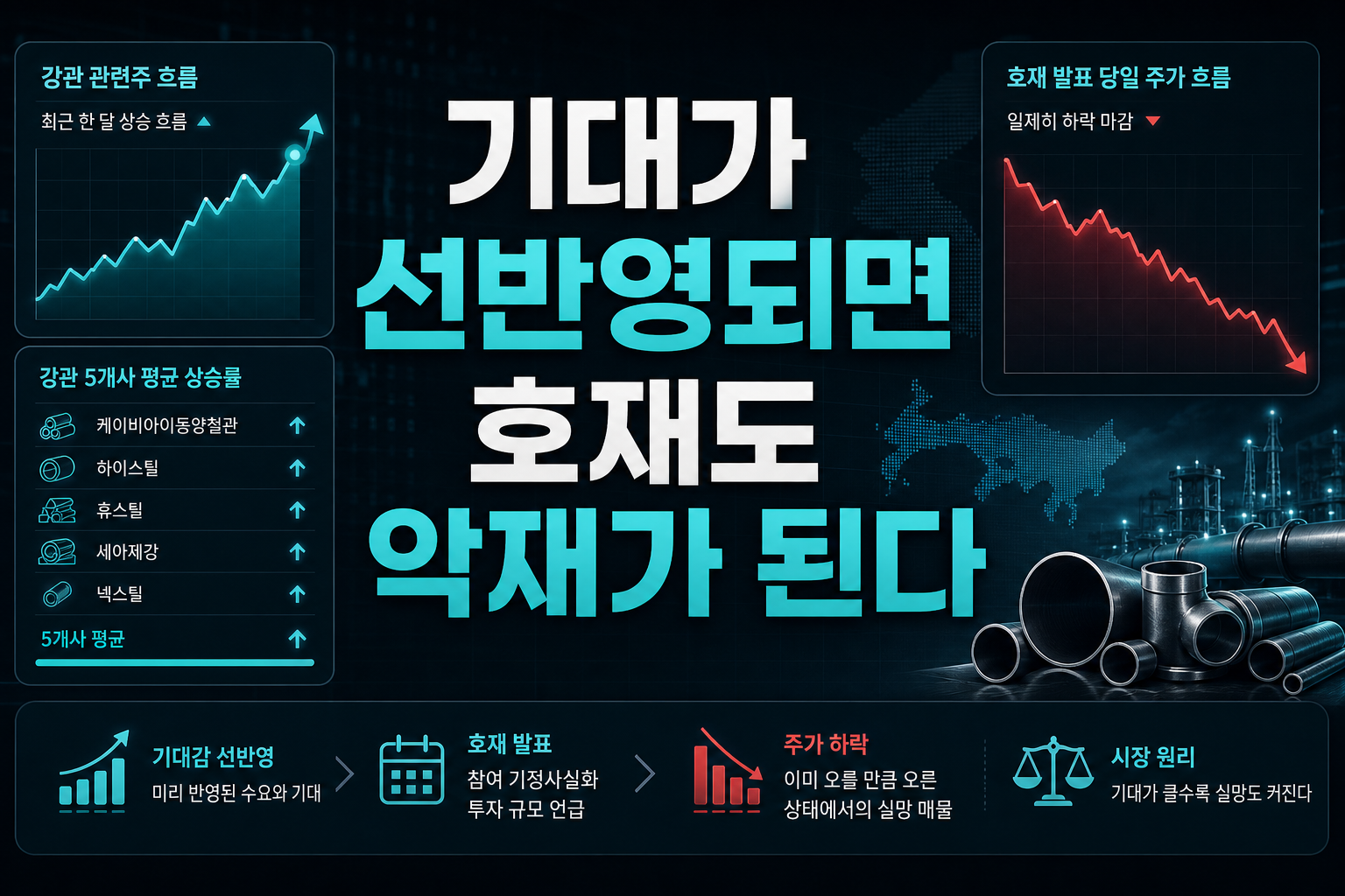 기대가 선반영되면 호재도 악재가 된다