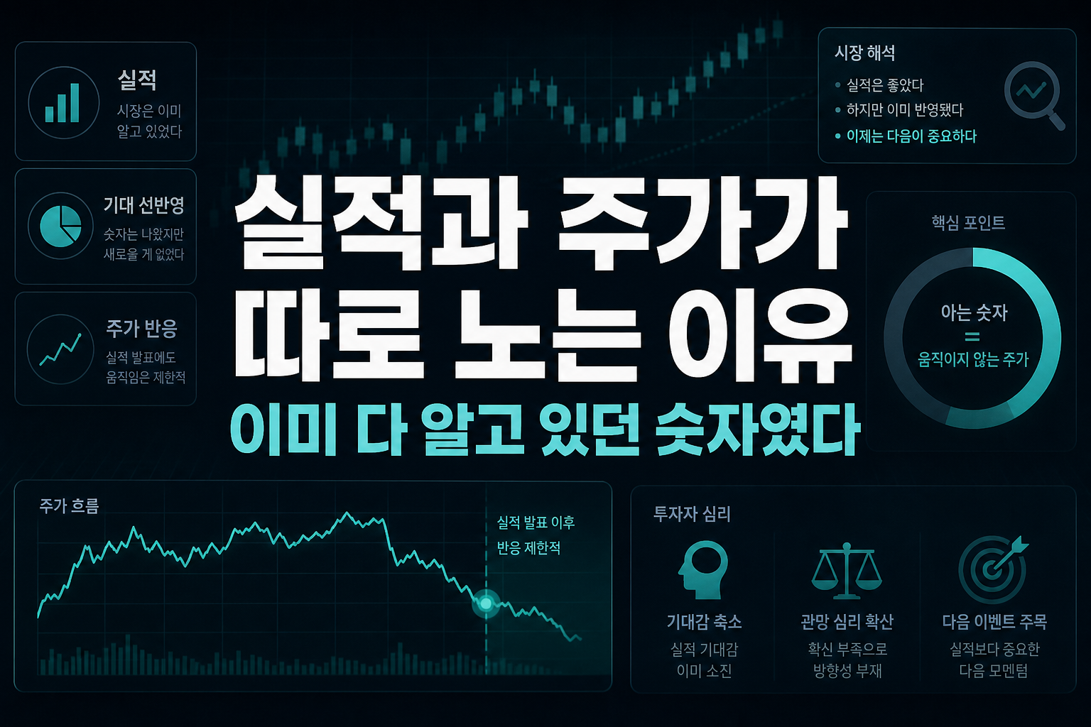실적과 주가가 따로 노는 이유, 이미 다 알고 있던 숫자였다