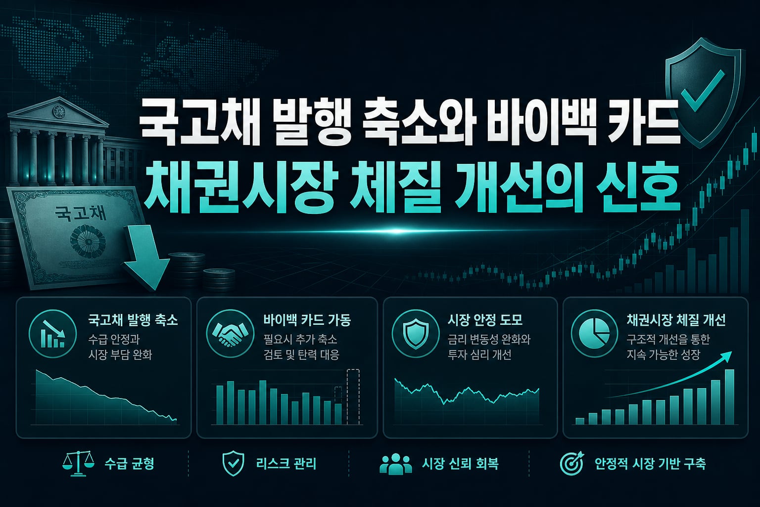 국고채 발행 축소와 바이백 카드, 채권시장 체질 개선의 신호