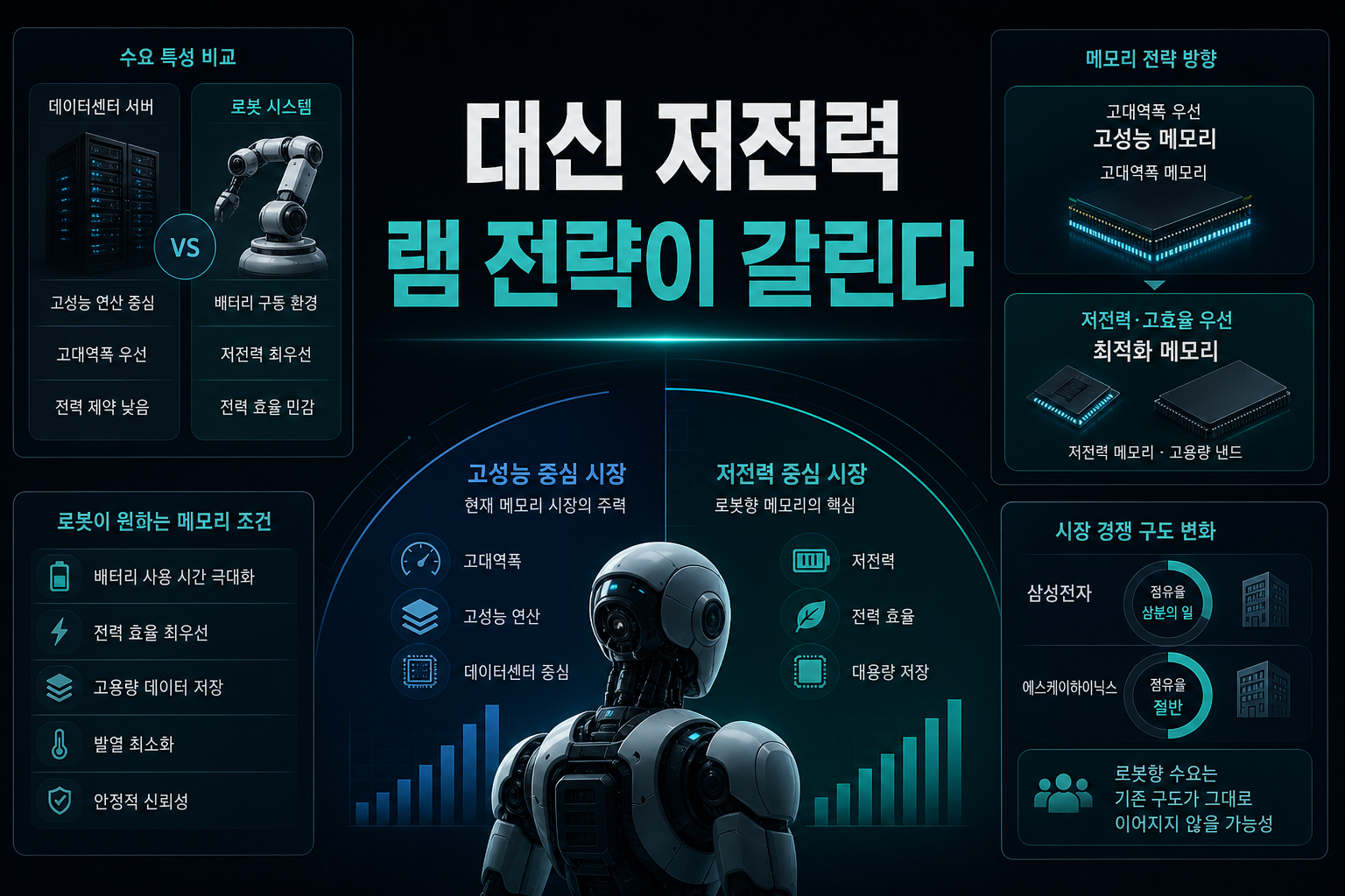 HBM 대신 저전력 D램, 전략이 갈린다
