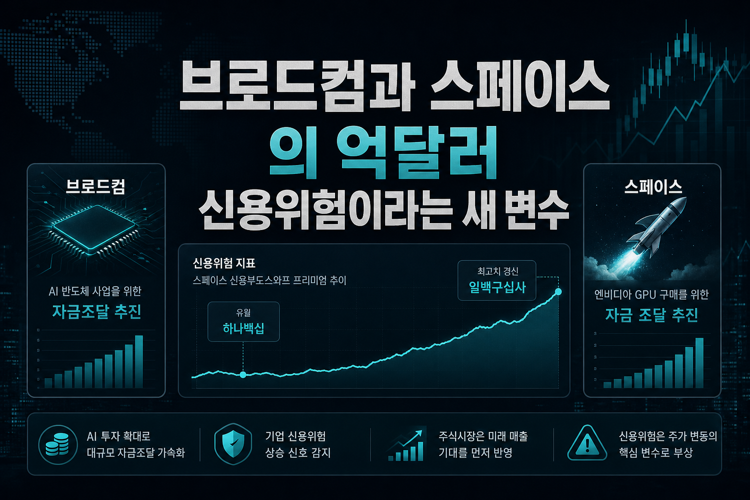브로드컴과 스페이스X의 900억달러, 신용위험이라는 새 변수