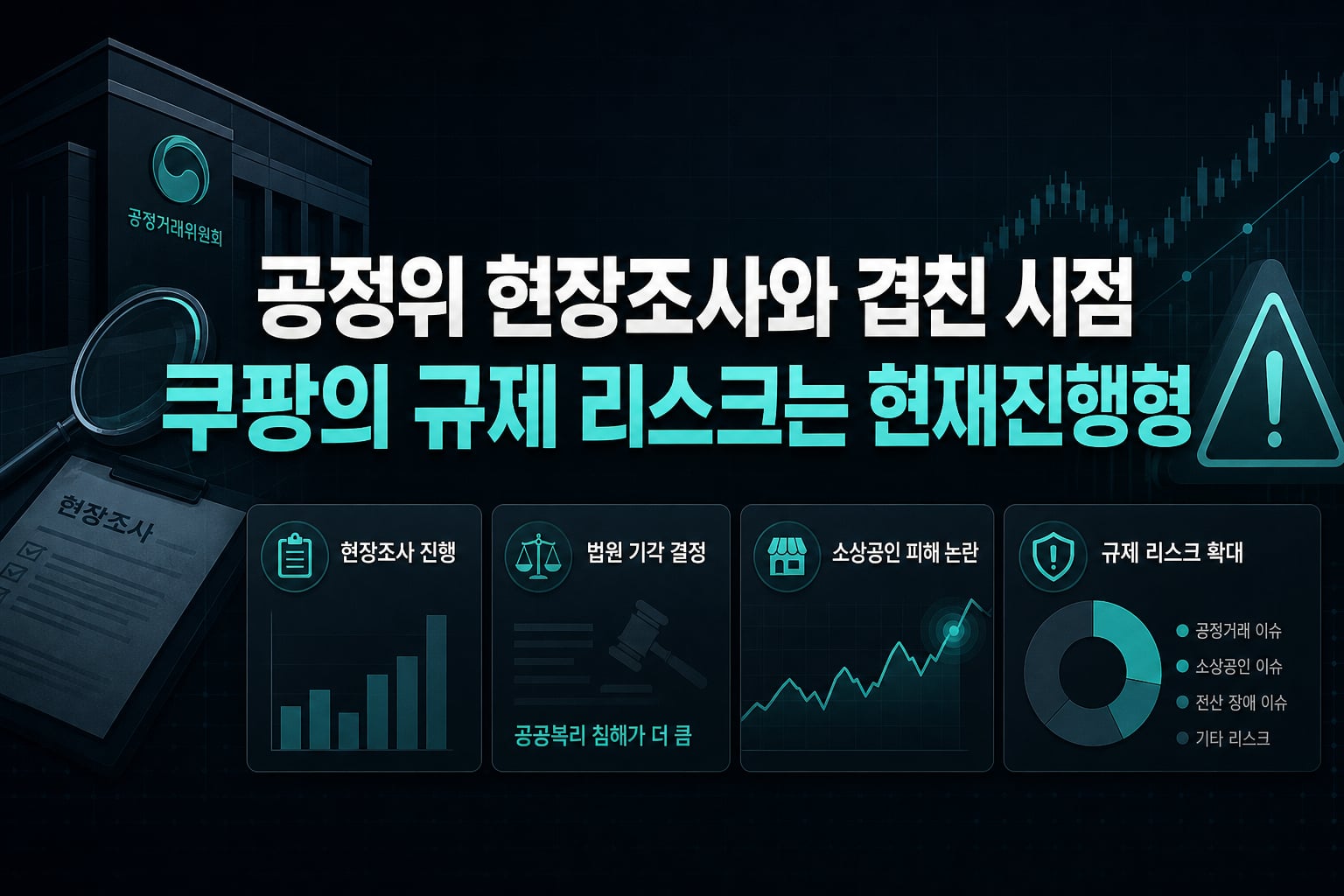 공정위 현장조사와 겹친 시점, 쿠팡의 규제 리스크는 현재진행형