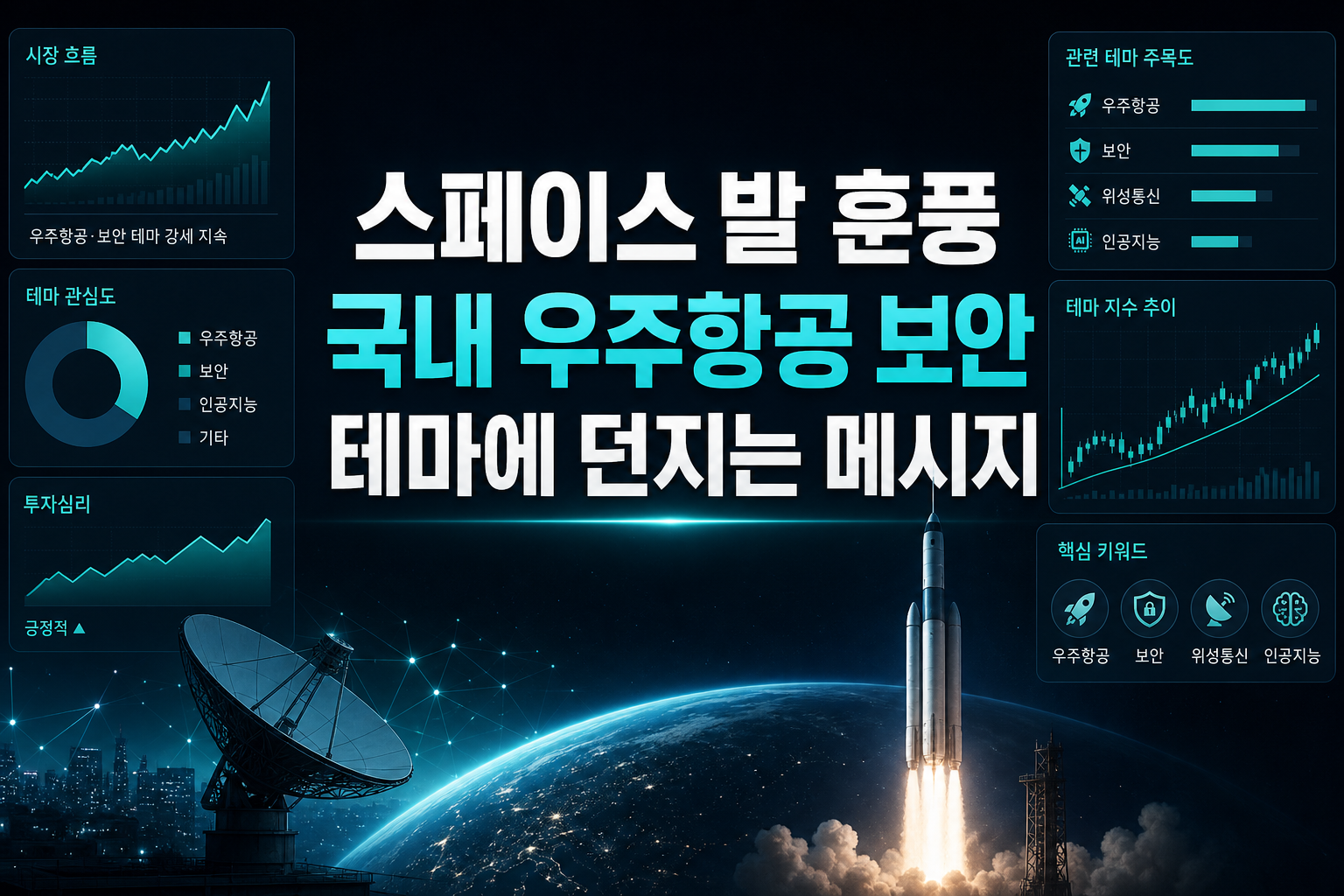 스페이스X발 훈풍, 국내 우주항공·보안 테마에 던지는 메시지