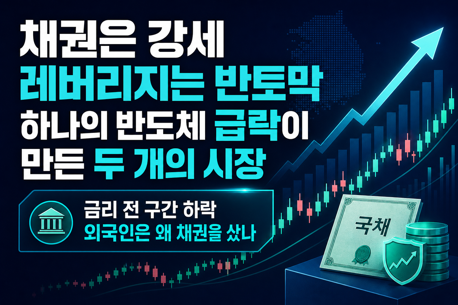 채권은 강세, 레버리지는 반토막, 하나의 반도체 급락이 만든 두 개의 시장