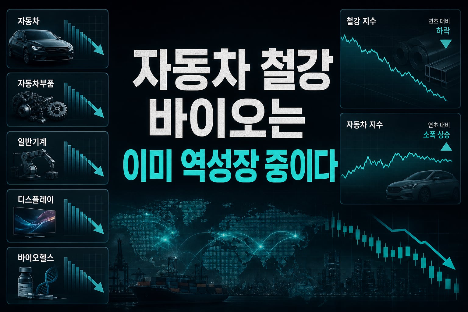 자동차·철강·바이오는 이미 역성장 중이다