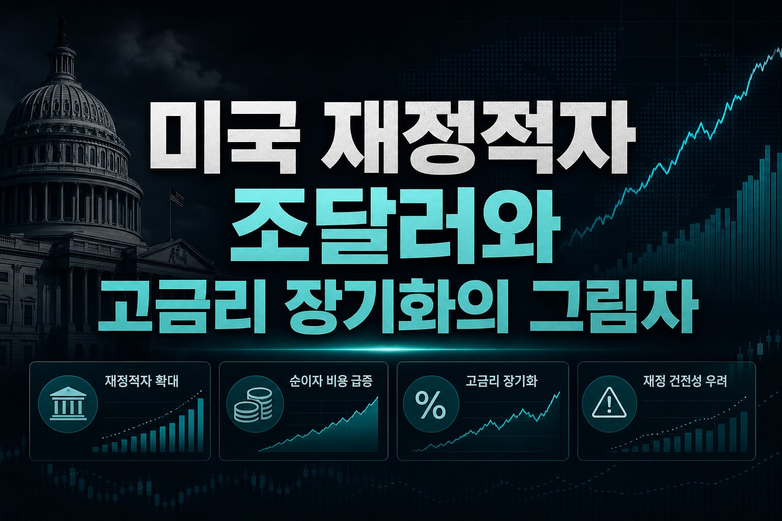 미국 재정적자 2조달러와 고금리 장기화의 그림자