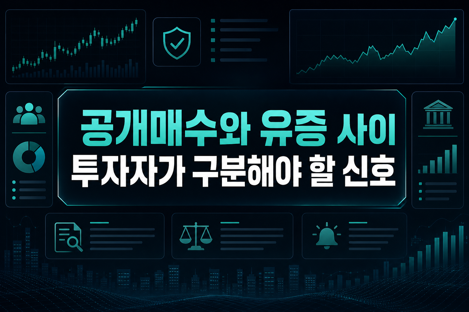 공개매수와 유증 사이, 투자자가 구분해야 할 신호