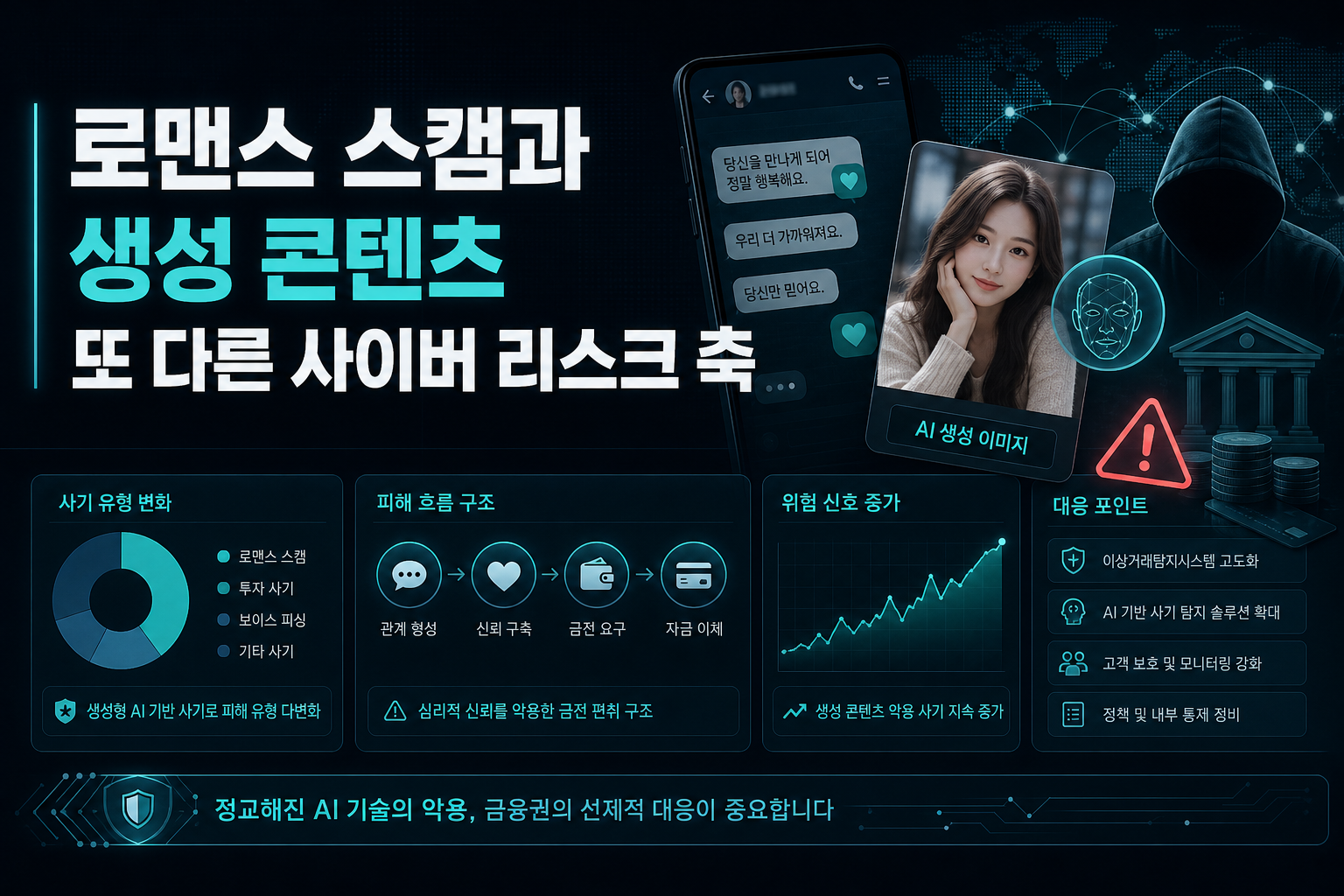 로맨스 스캠과 AI 생성 콘텐츠, 또 다른 사이버 리스크 축