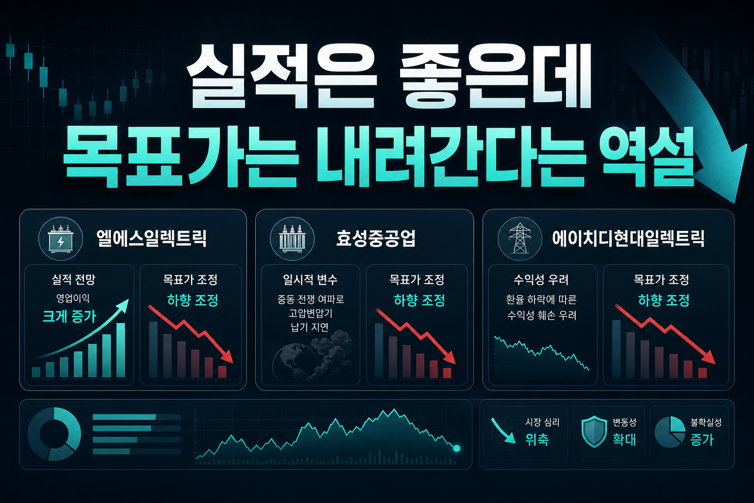 실적은 좋은데 목표가는 내려간다는 역설