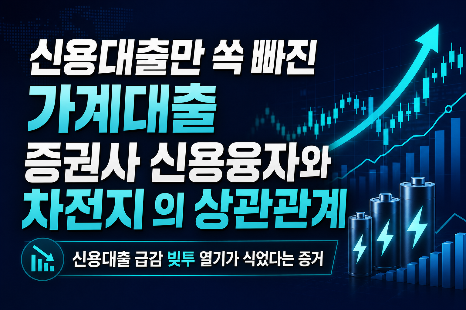 신용대출만 쏙 빠진 9월 가계대출, 증권사 신용융자와 2차전지株의 상관관계