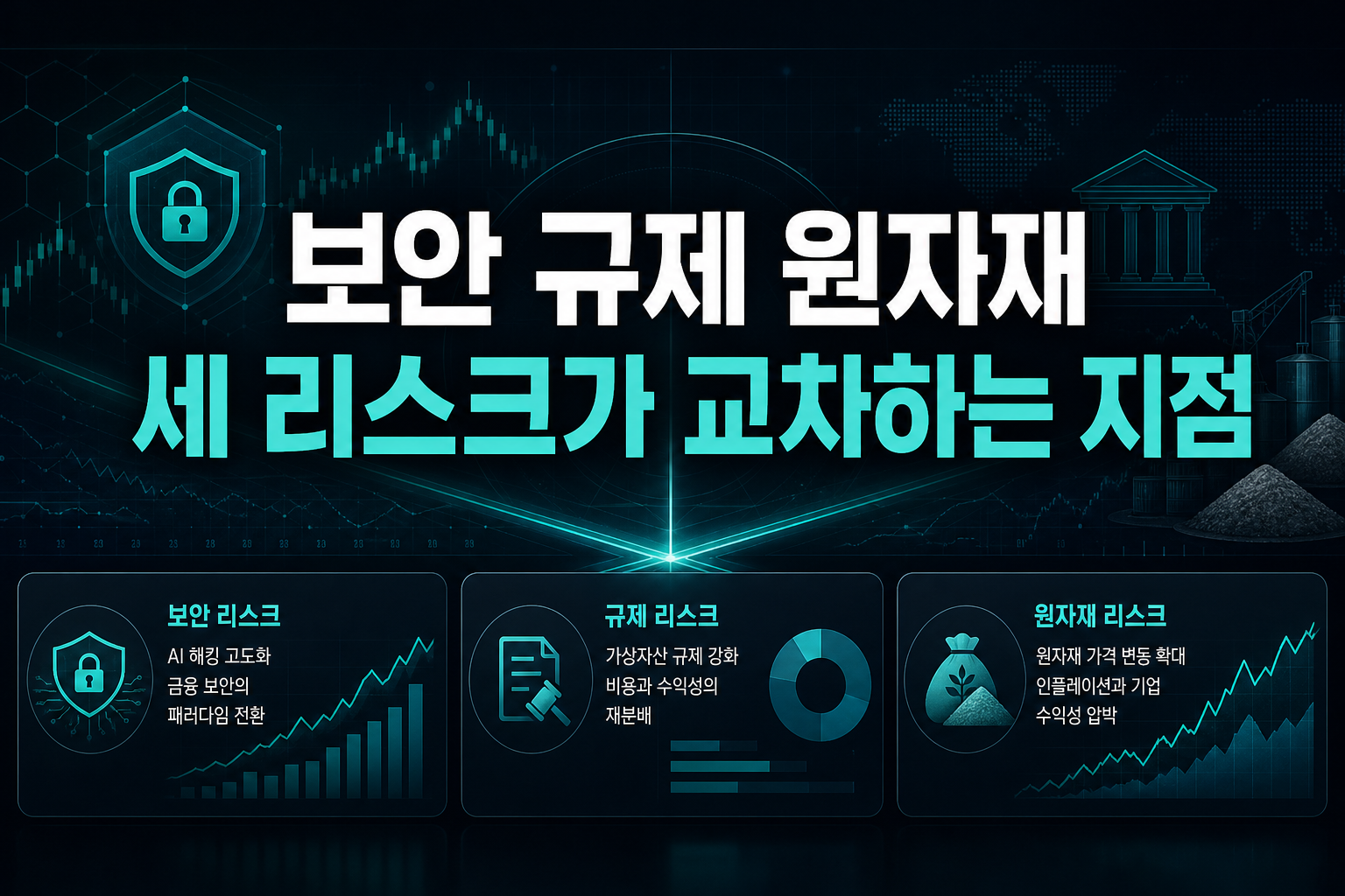 보안·규제·원자재, 세 리스크가 교차하는 지점