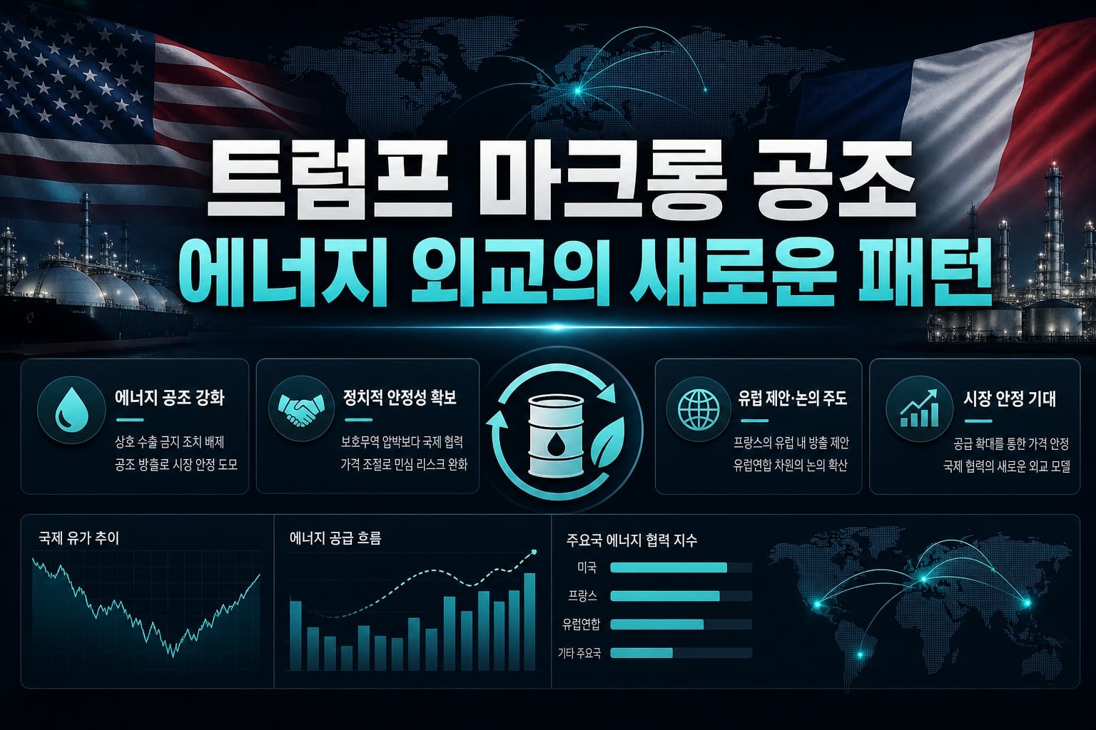 트럼프-마크롱 공조, 에너지 외교의 새로운 패턴