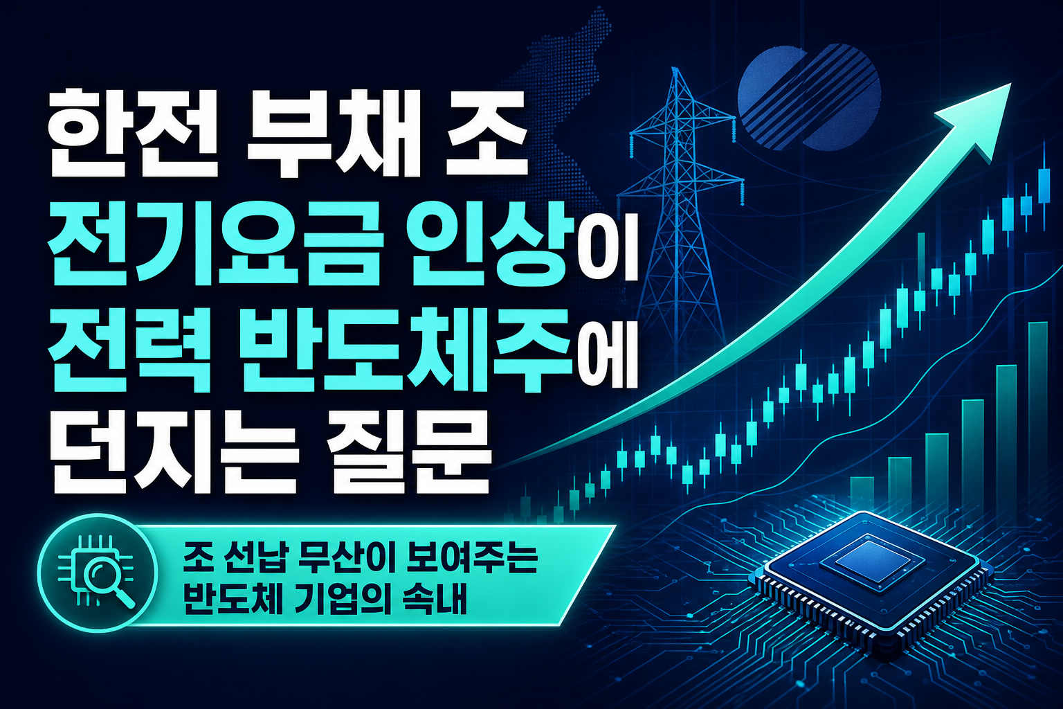한전 부채 210조, 전기요금 인상이 전력·반도체주에 던지는 질문