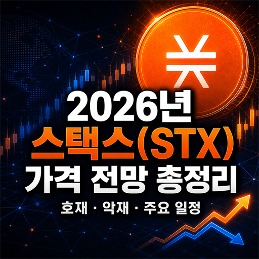 2026년 스택스 STX 가격 전망과 호재·악재·주요 일정을 표현한 대표 이미지
