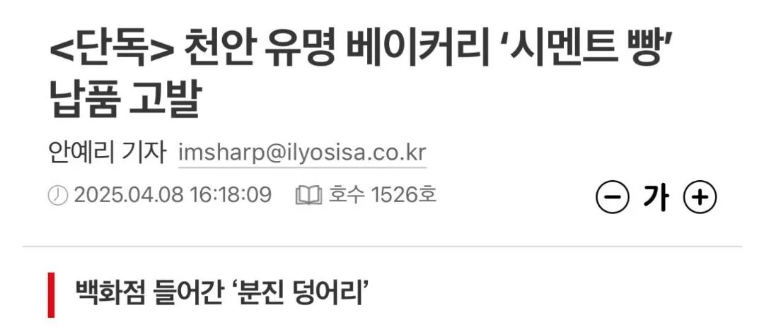 Internet_20260803_175648_1.webp 시멘트 빵으로 유명했던 천안 빵집 근황