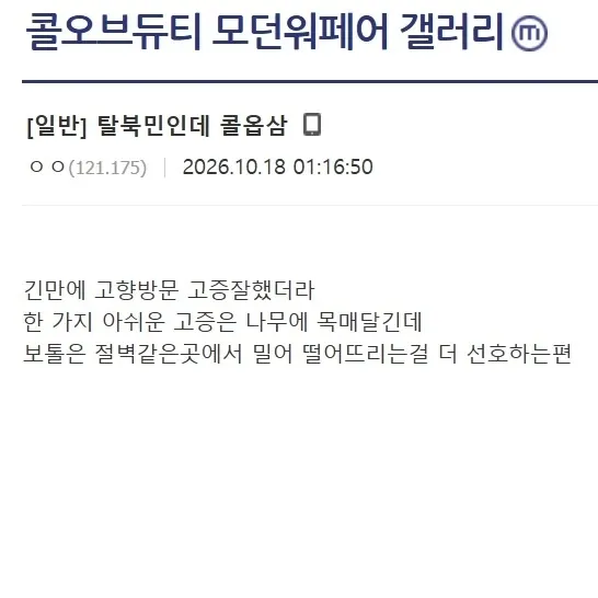 13256.webp 탈북민인데 콜옵 샀음