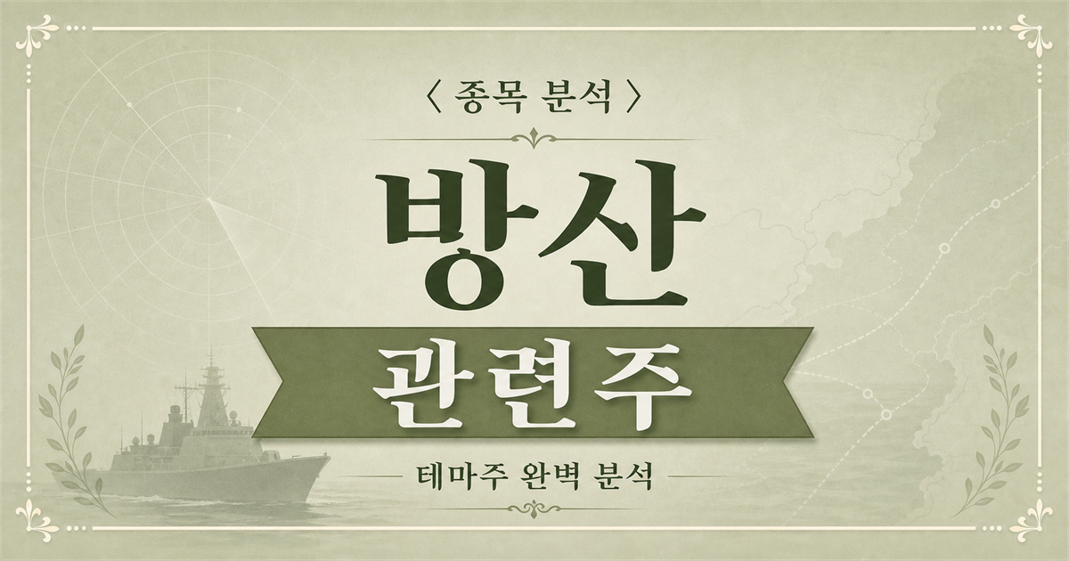 홍해 해상 안보 위협 재부각에 따른 방산 관련주 종목 분석 메인 이미지