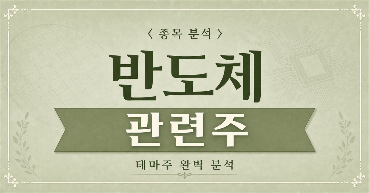 인텔 실적 성장으로 주목받는 반도체 관련주 종목 분석 메인 이미지