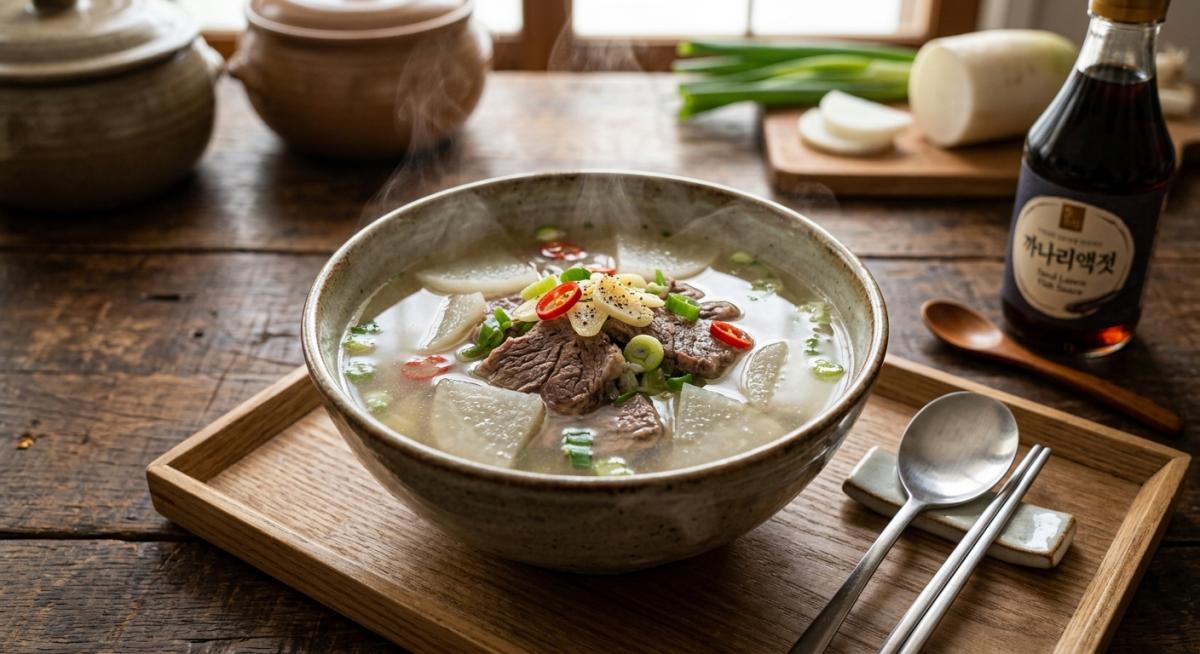 소고기무국을 맛있게 만드는 비법: 까나리액젓의 작은 마법