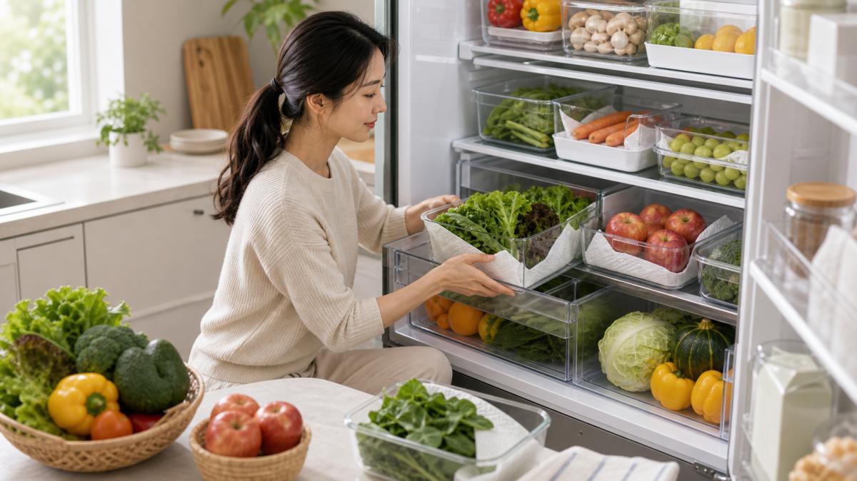 신선한 채소와 과일 보관 방법: 냉장, 실온, 에틸렌 가스 총정리