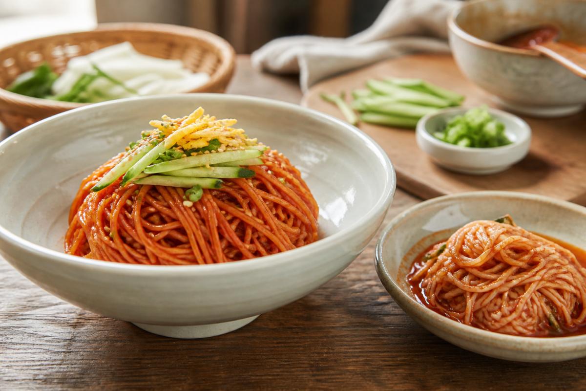 비빔국수 양념장 만들기와 면 삶는 팁